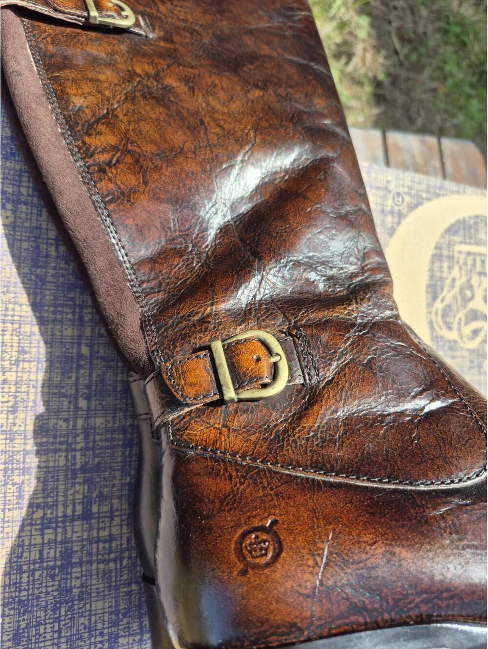 Born Women's Gibb High Shaft Boots - Leather, Wide Calf Size 7 New - $195 MSRP - Picture 9 of 10